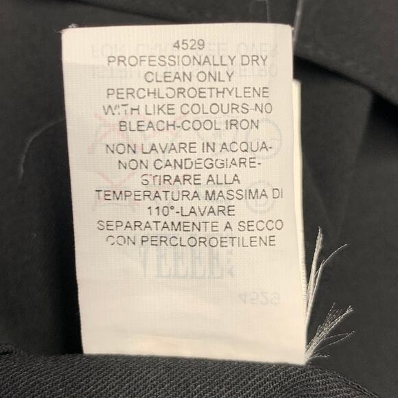 JEAN PAUL GAULTIER Size XL Black Wool Silk Wrap Around Skirt - Picture 7 of 7